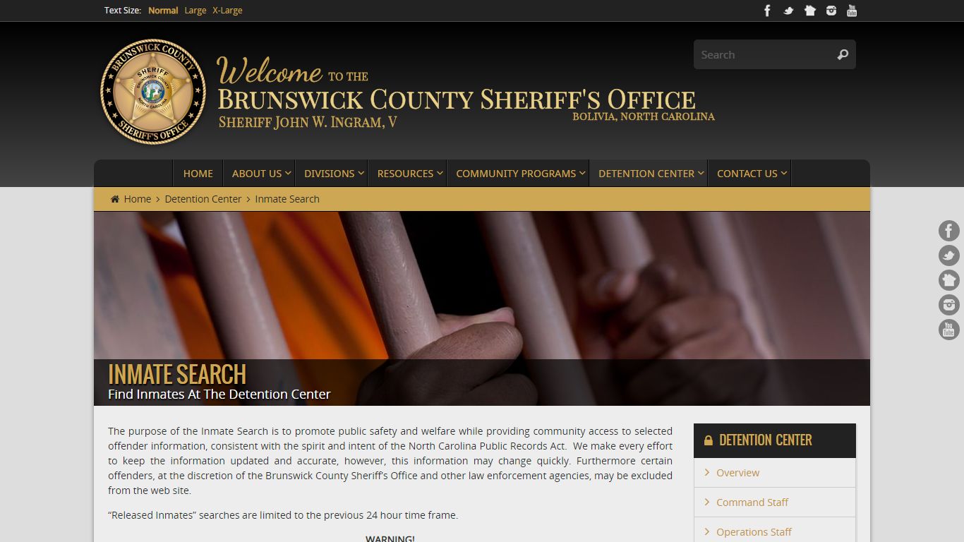 Inmate Search | Brunswick County Sheriff's Office