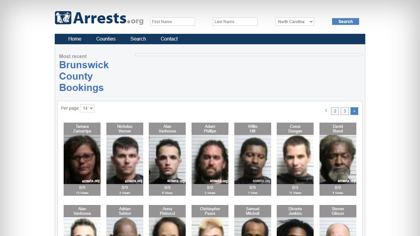 Brunswick County Arrests and Inmate Search
