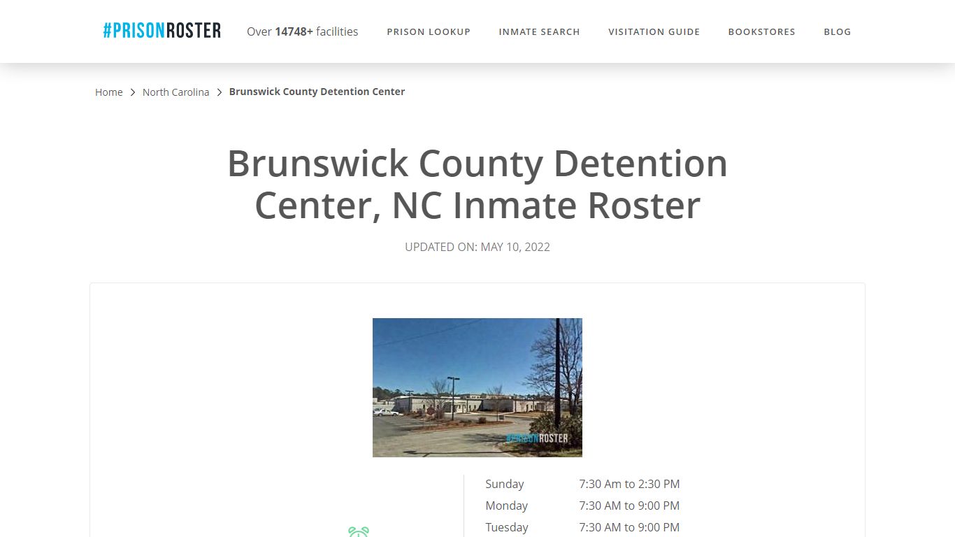 Brunswick County Detention Center, NC Inmate Roster